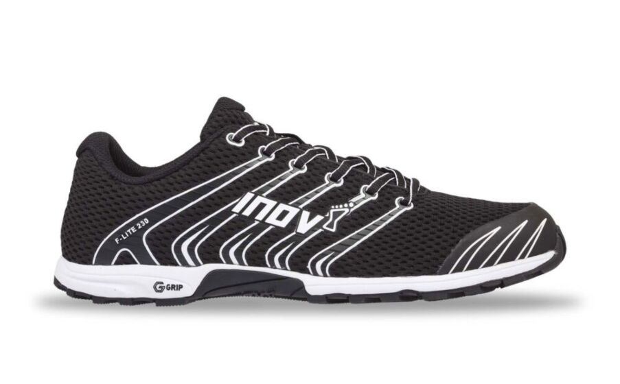 Inov-8 F-lite G 230 Mens Trainers Black/White Philippines 08327SGWO